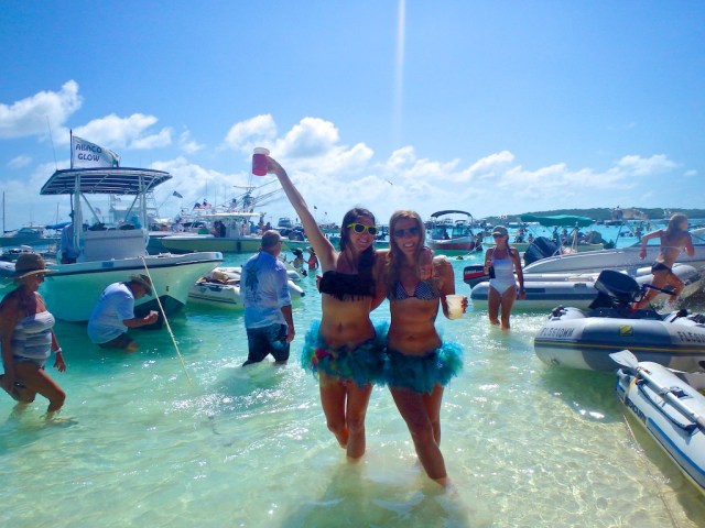 Me and Jam rockin tu-tus at Stranded Naked Party!! 